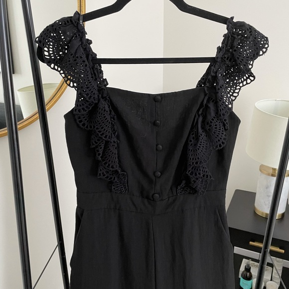 Black Frill Jumpsuit - Picture 2 of 3